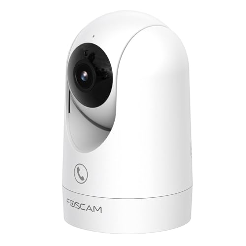 Foscam R8M drehbare und schwenkbare 4K 8 MP Dual-Band WLAN Innen-Überwachungskamera mit Radarerkennung und Auto-Tracking Funktion von Foscam