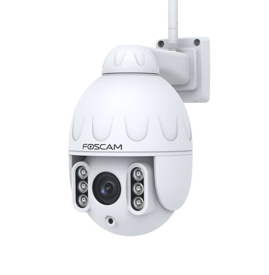 Foscam SD4 4 MP Dual-Band WLAN PTZ Dome Überwachungskamera (Außenbereich, Innenbereich, 4-fachen optischen Zoom, IP66 Wasserfest, Nachtsicht bis zu 50 Meter, Intelligente Erkennung & Nachrichten mit Push-Funktion) von Foscam