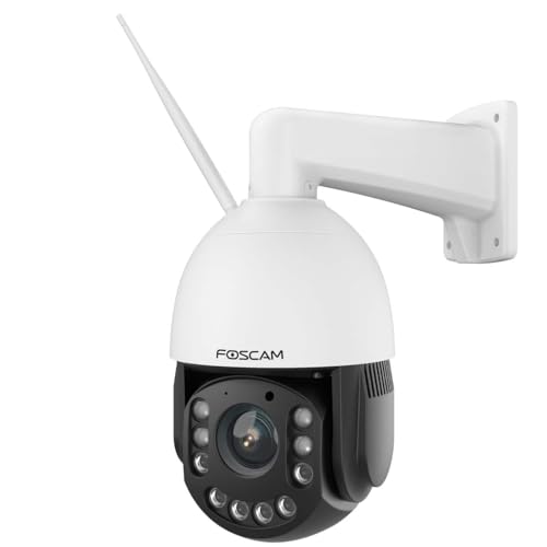 Foscam SD4H 4 MP Dualband WLAN PTZ Dome Überwachungskamera mit 18-fachem optischem Zoom, Personen- und Fahrzeugerkennung, automatischer Verfolgung von Foscam