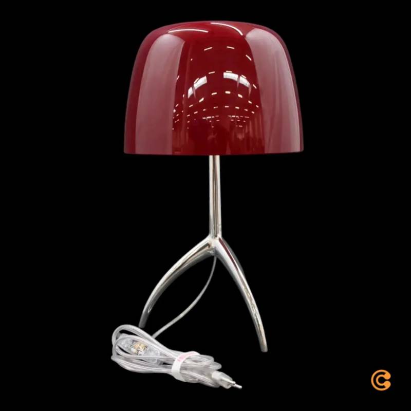 B-Ware Foscarini Lumiere Tischlampe Grande Nachttischleuchte Lampe Alu/Rot Dimmbar B-Ware Foscarini Lumiere Tischlampe Grande Nachttischleuchte Lampe Alu/Rot Dimmbar von Foscarini