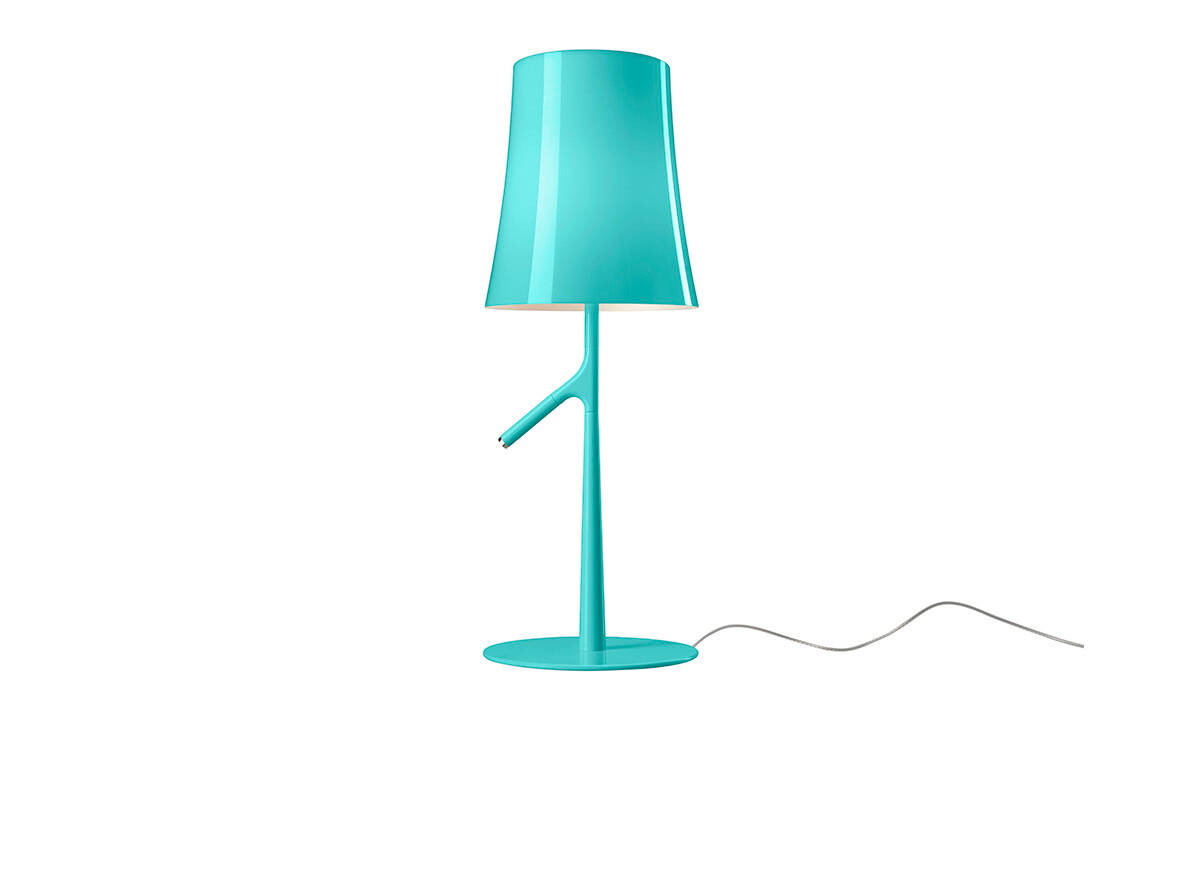 Foscarini - Birdie LED Piccola Tischleuchte m/Touch Dimmer Verde Aqua von Foscarini