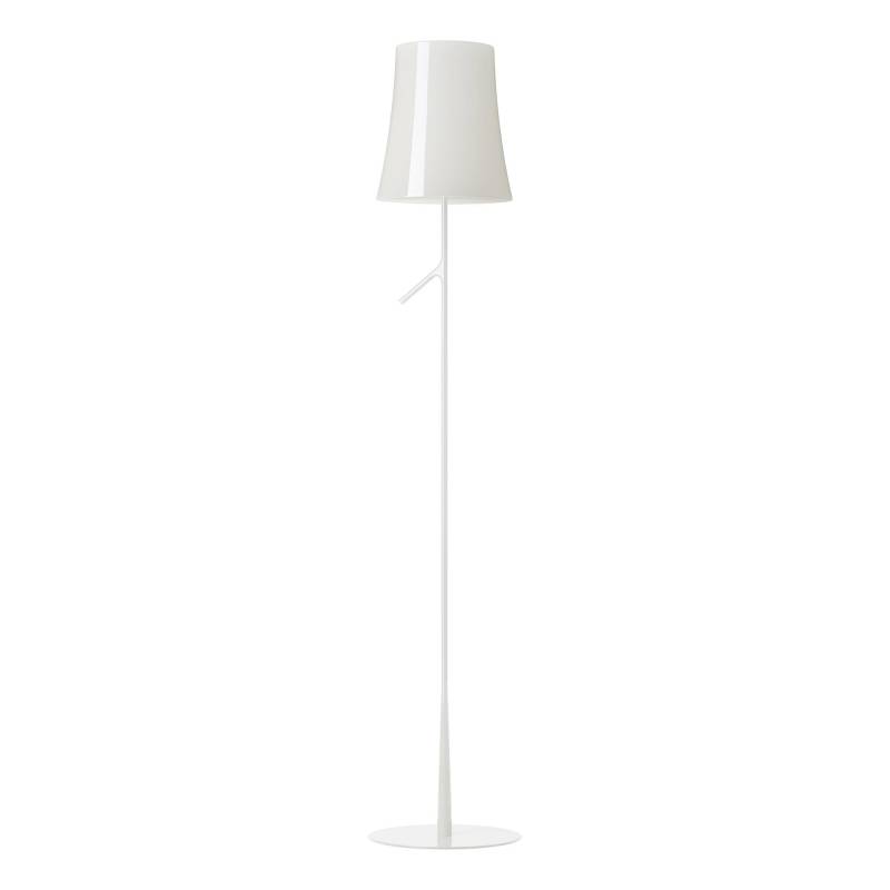 Foscarini - Birdie Stehleuchte - weiß/lackiert/H x Ø 150x25cm/mit Schalter von Foscarini