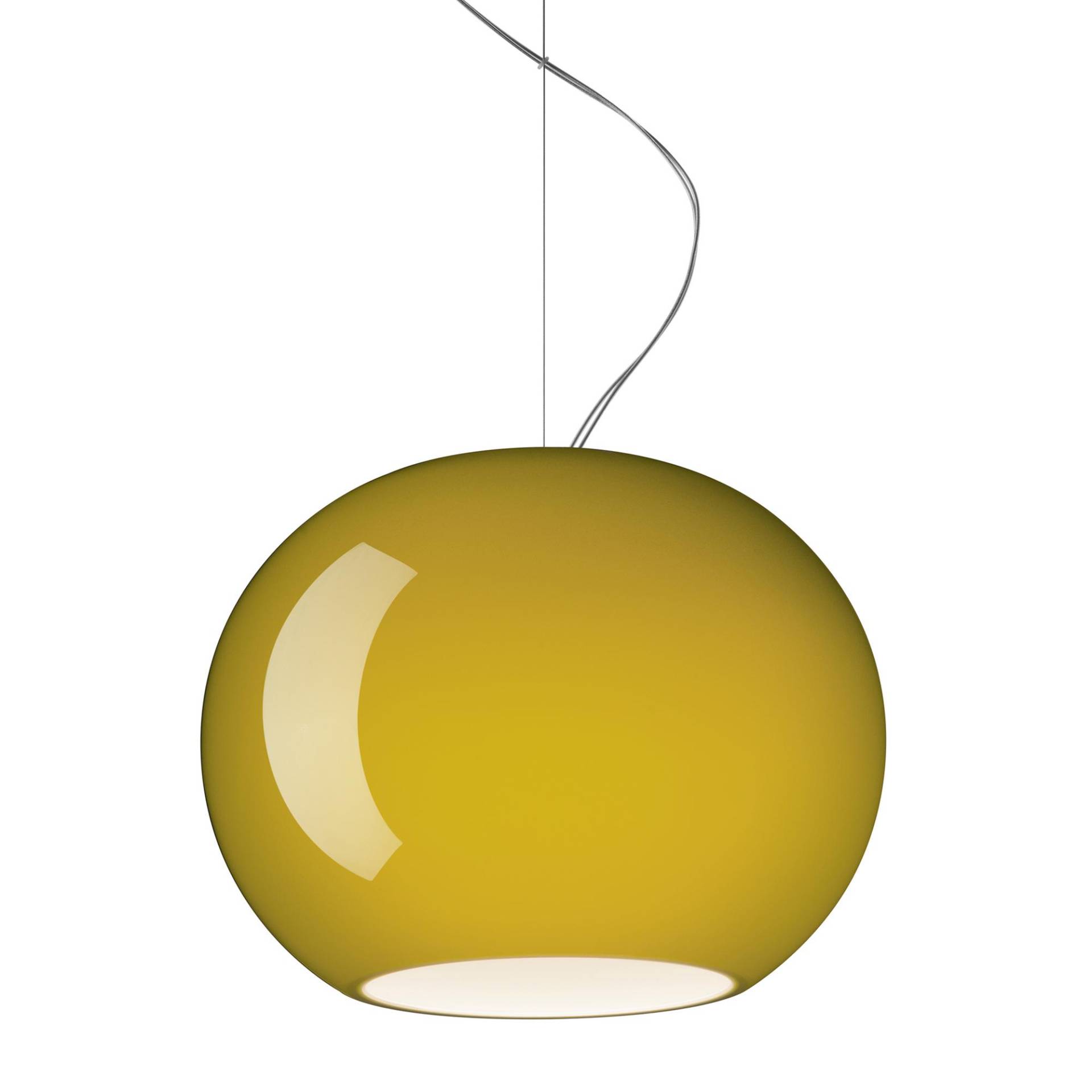 Foscarini - Buds 3 LED Pendelleuchte - bambusgrün/Schirm geblasenes Glas/H x Ø 23x30cm/Baldachin Ø21cm/LED 24W COB/2700K/2581lm/CRI>90/dimmbar von Foscarini