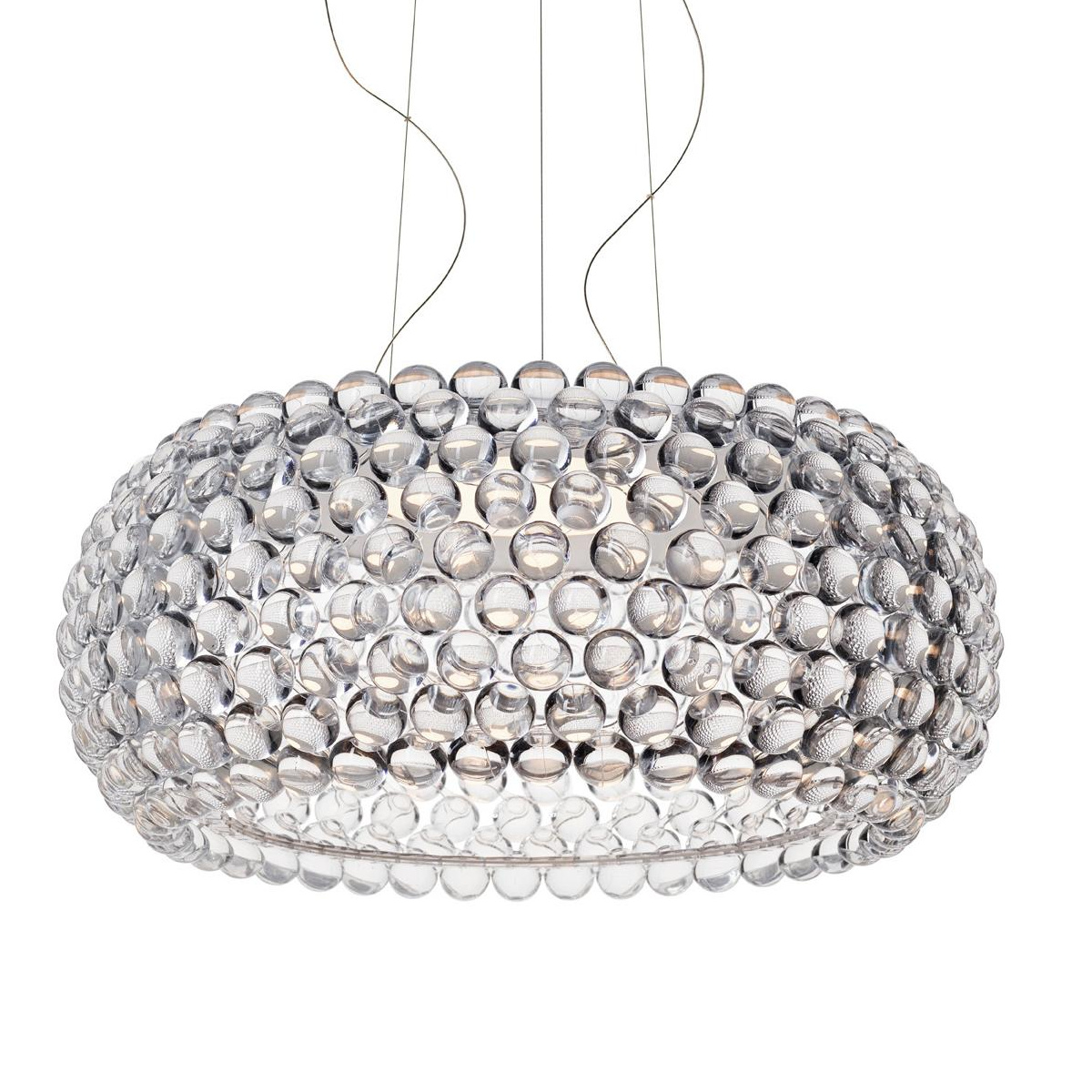 Foscarini - Caboche Plus Grande LED Pendelleuchte - transparent/H x Ø 28x70cm/2700K/3850lm/CRI>90/dimmbar von Foscarini