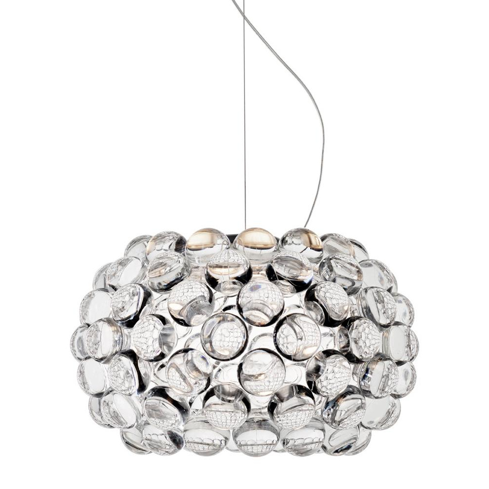 Foscarini - Caboche Plus Piccola LED Pendelleuchte - transparent/H x Ø 20x31cm/2700K/1000lm/CRI>90/nicht dimmbar von Foscarini