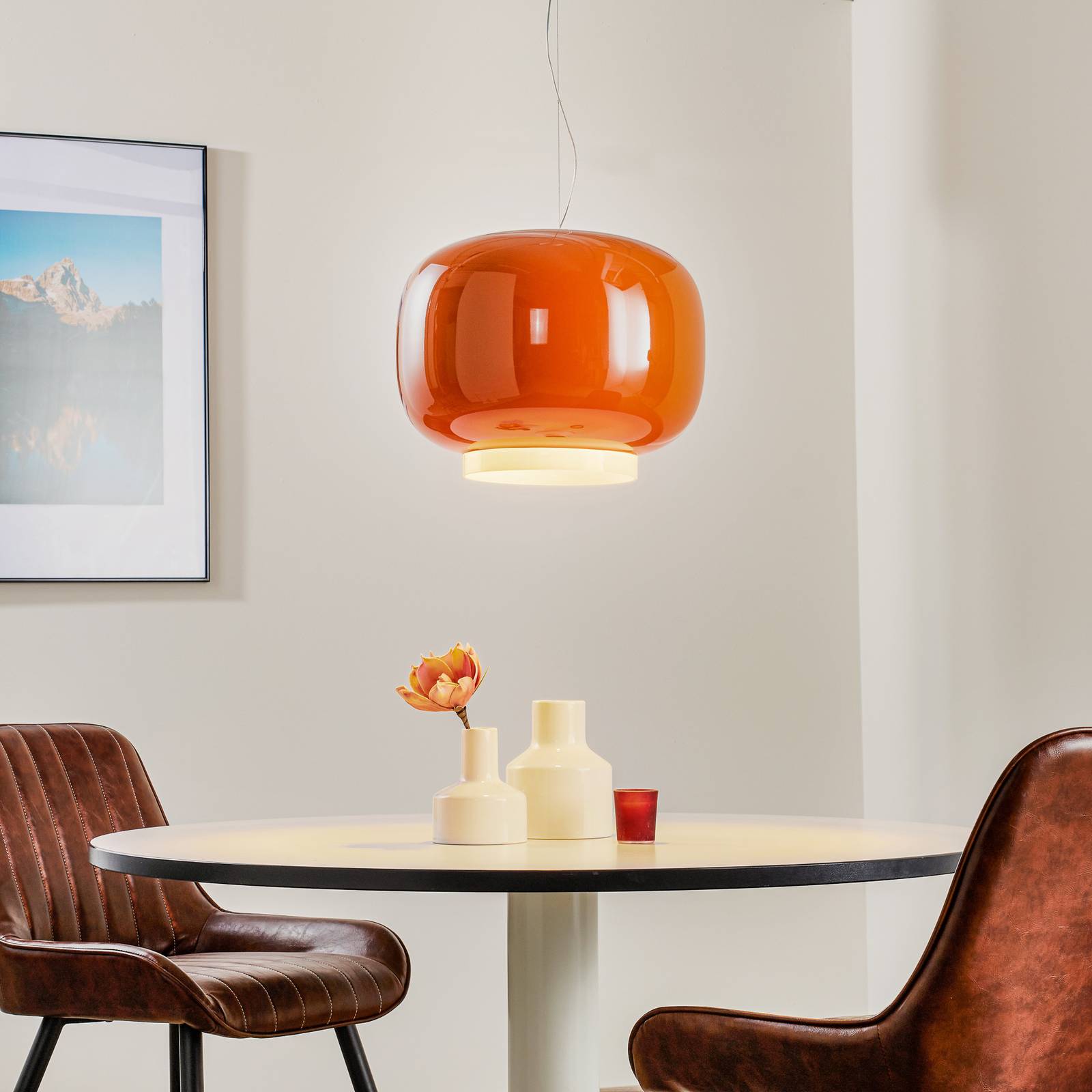 Foscarini Chouchin 1 LED-Hängeleuchte, orange von Foscarini