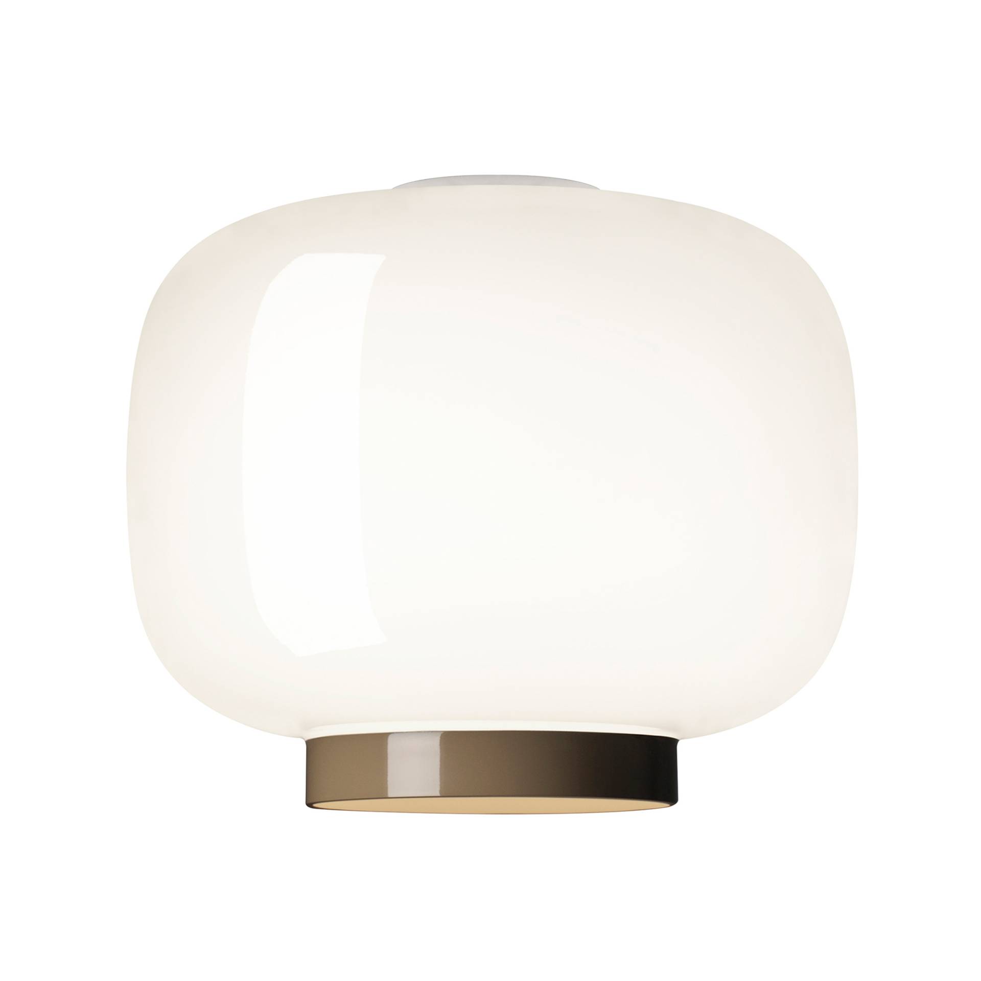 Foscarini - Chouchin 3 Reverse Deckenleuchte - weiß/grau/lackiert/H x Ø 25x30cm/LED Retrofit/E27/220-240V/11W/2700K/1521lm/CRI>80/dimmbar via TRIAC von Foscarini