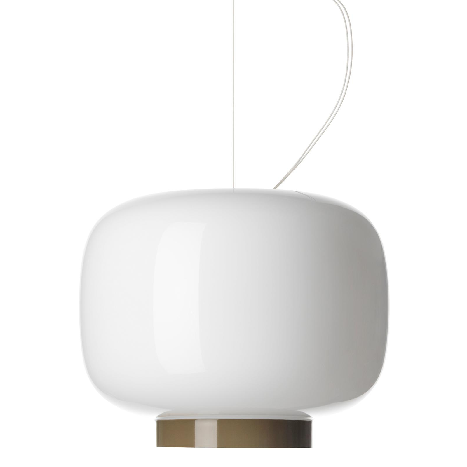 Foscarini - Chouchin 3 Reverse Pendelleuchte - weiß/grau/lackiert/H x Ø 25x30cm/2700K/2500lm/CRI>80/dimmbar über TRIAC von Foscarini