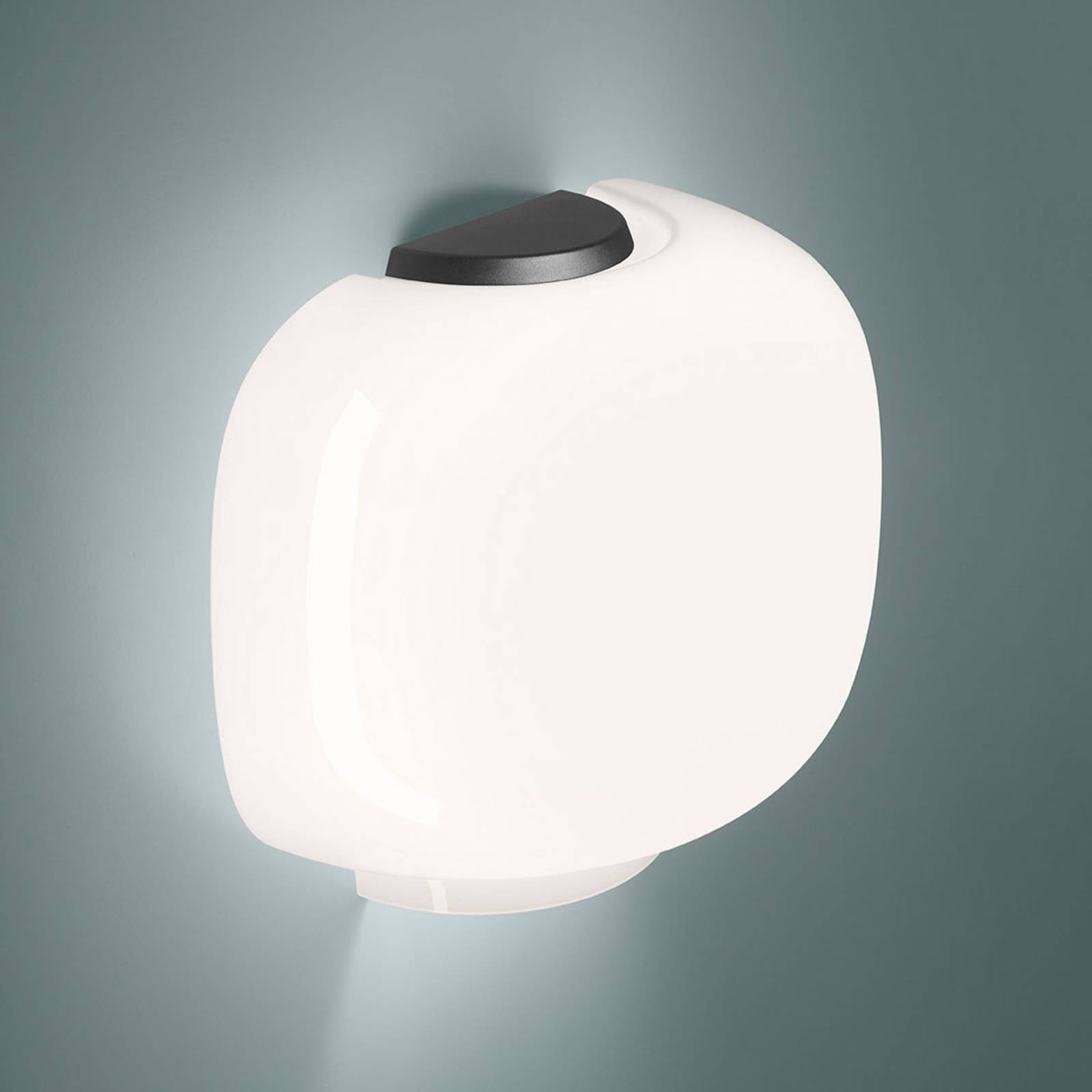 Foscarini Chouchin 3 Semi Wandleuchte weiß/grafit von Foscarini