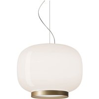 Foscarini Chouchin reverse LED Sospensione 1, weiß/golden von Foscarini