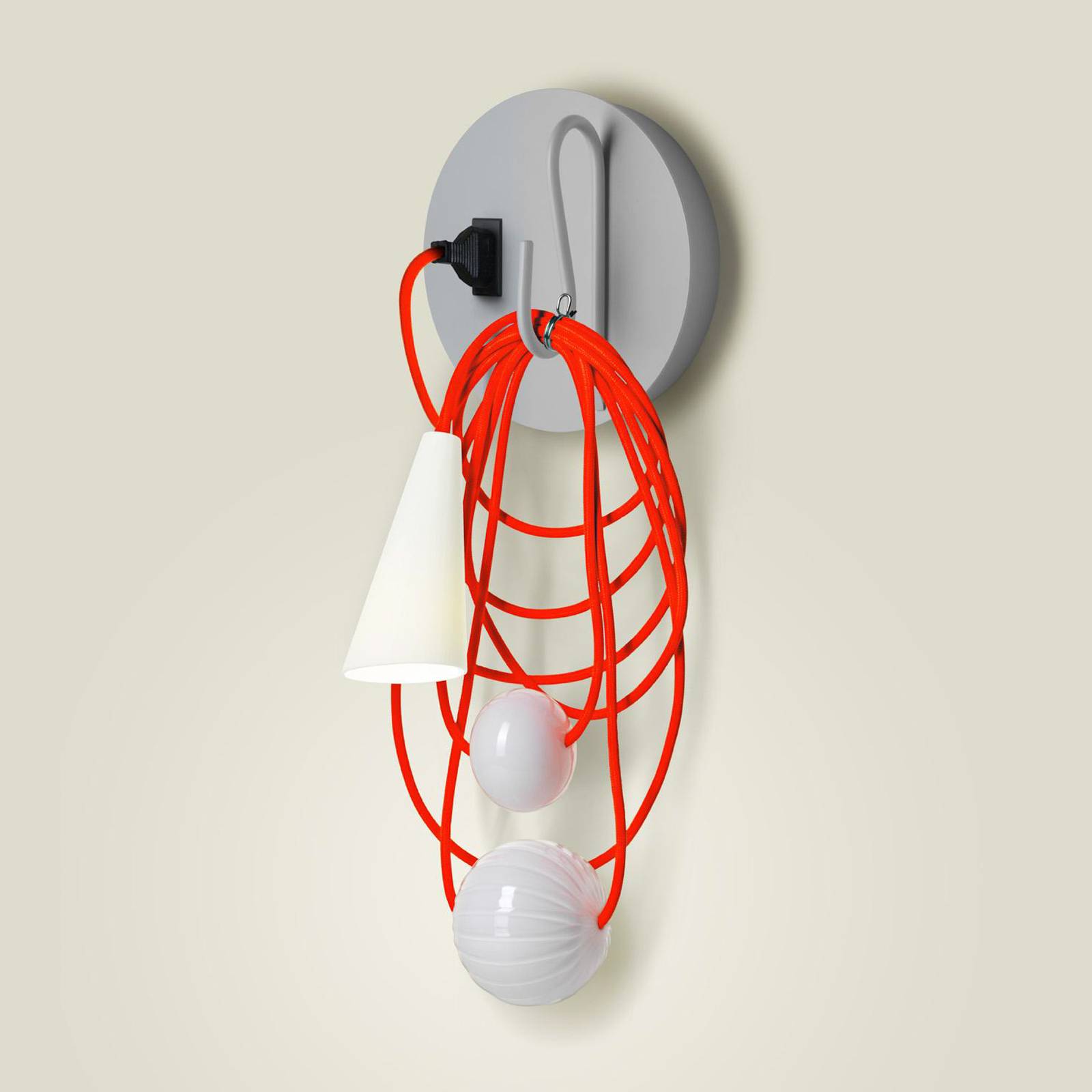 Foscarini Filo LED-Wandleuchte, Eastern Coral von Foscarini