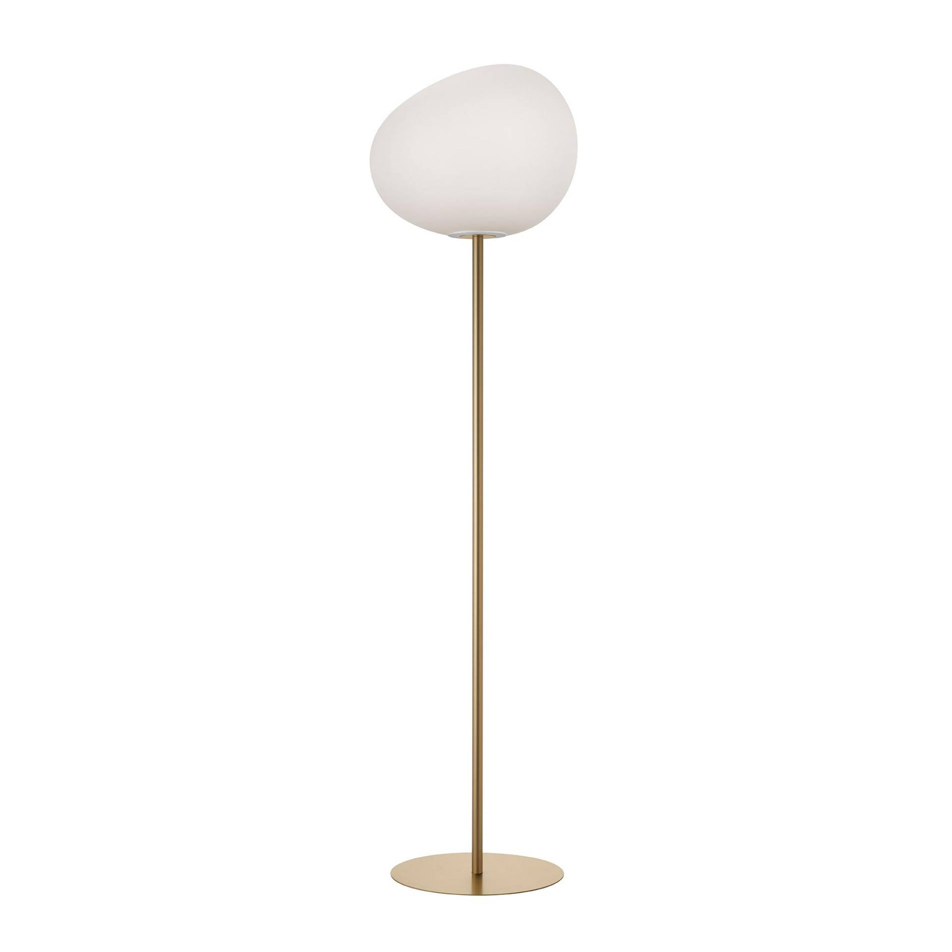 Foscarini - Gregg Grande Stehleuchte H 186cm - weiß, gold/H x Ø 186x47cm/mit Dimmer von Foscarini