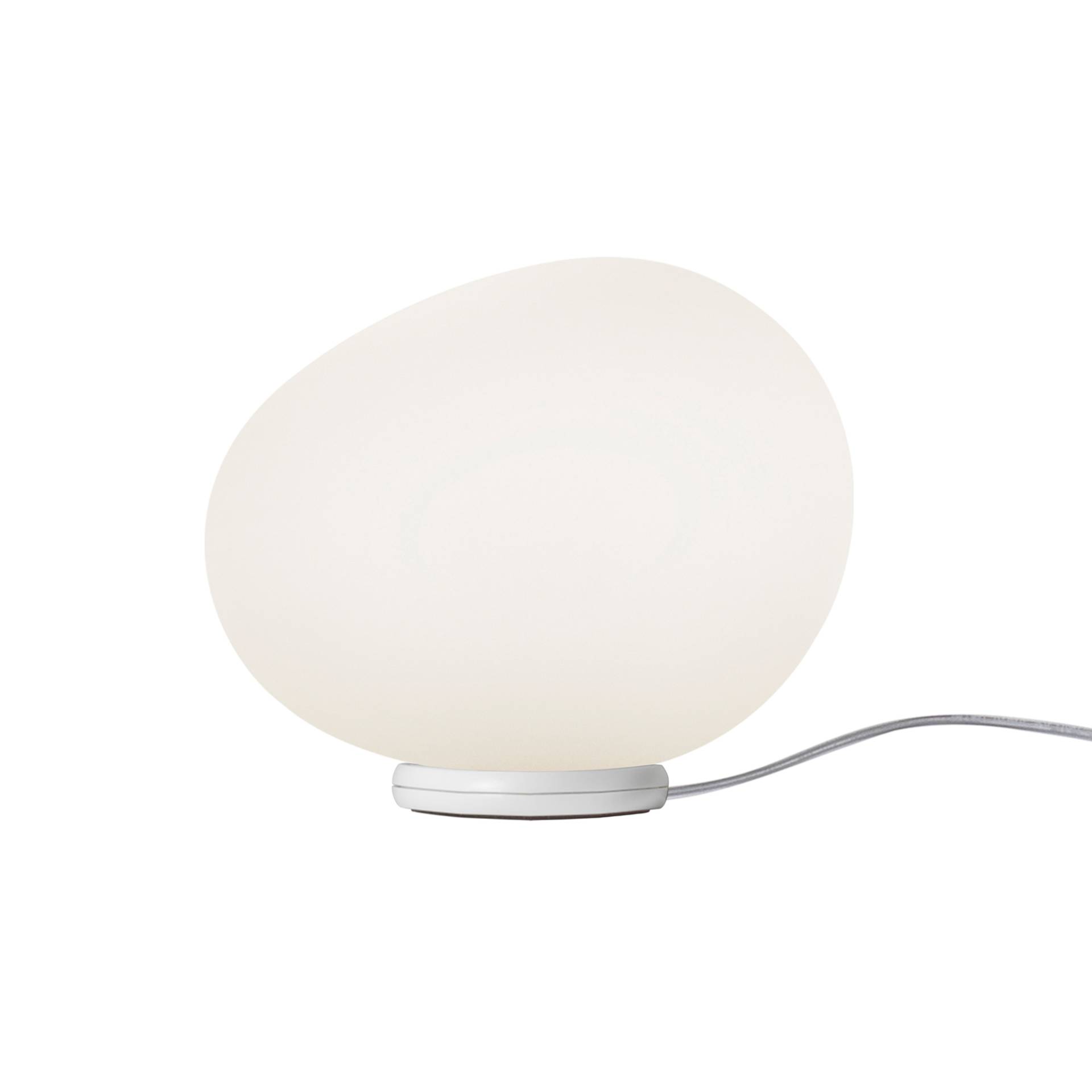 Foscarini - Gregg Piccola R1 LED Tischleuchte - weiß/satiniert/BxH 12x13cm/220-240V/LED Retrofit max. 1x8W G9/mit Dimmer von Foscarini