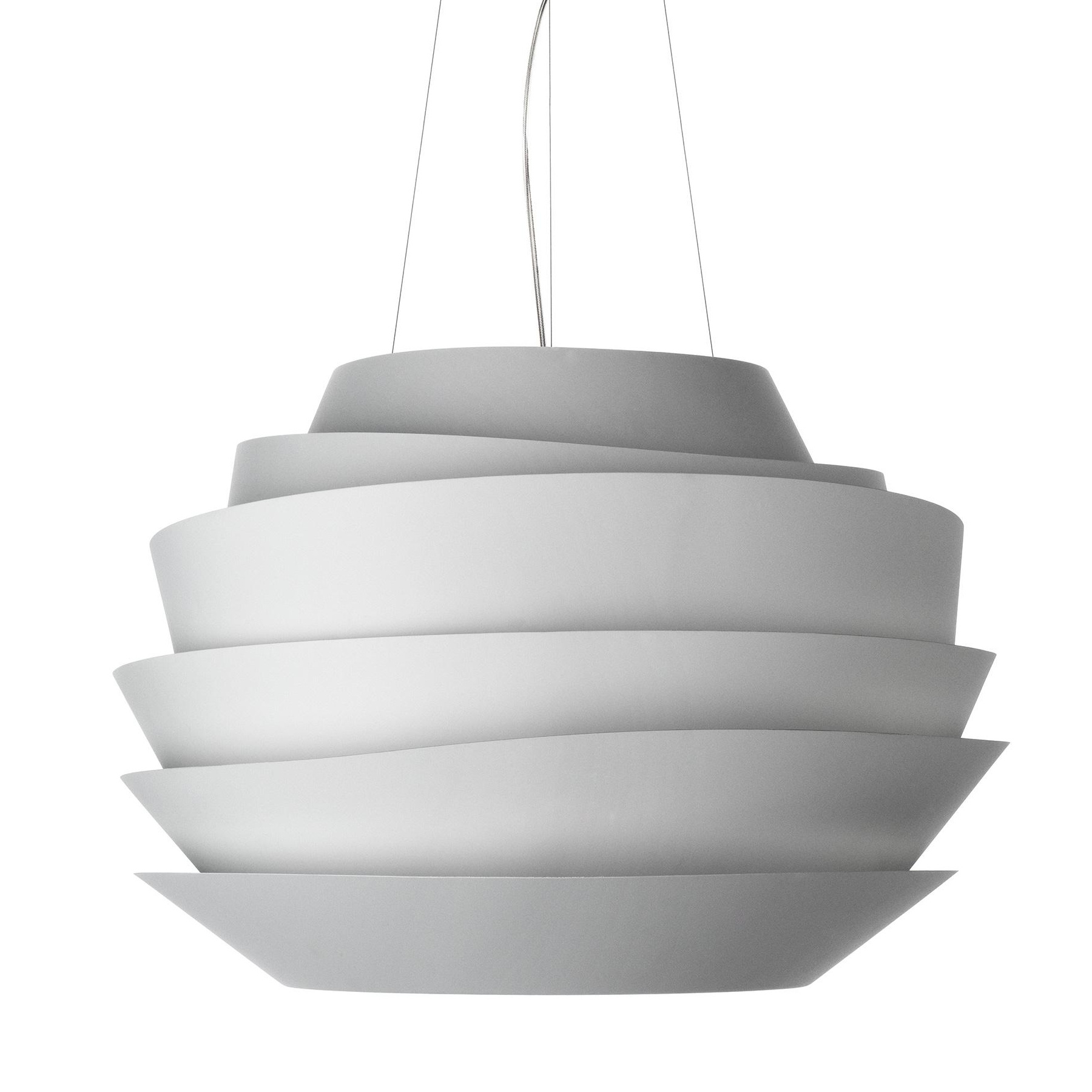 Foscarini - Le Soleil LED Pendelleuchte - weiß/H x Ø 43x62cm/2700K/4460lm/CRI>90/dimmbar von Foscarini