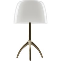 Foscarini Lumiere Piccola Tavolo, mit Dimmer champagner / weiß von Foscarini