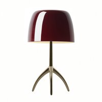 Foscarini Lumiere Piccola Tavolo, mit Dimmer champagner / rot von Foscarini