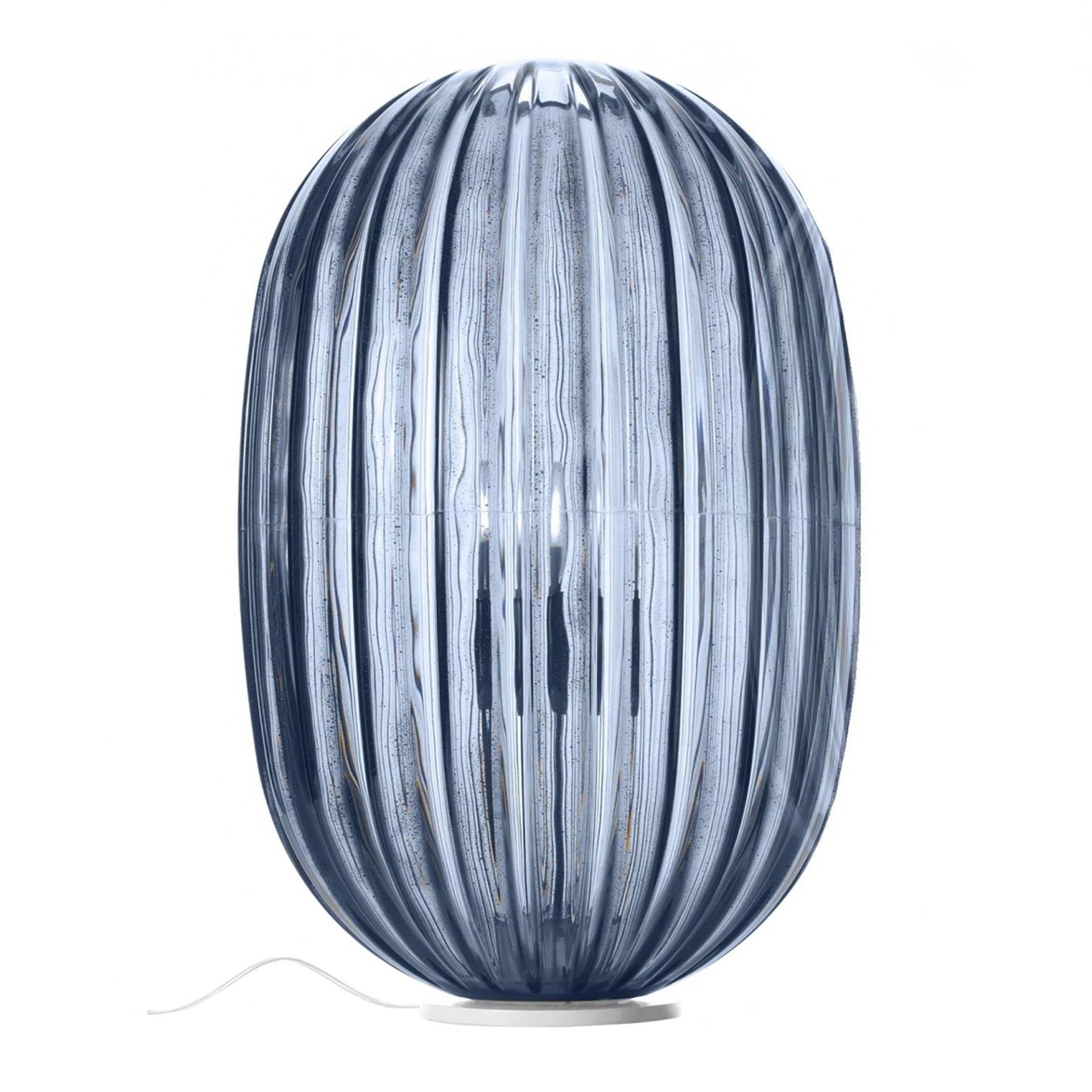 Foscarini - Plass Media Tischleuchte - blau/H x Ø 51x34cm/mit Dimmer von Foscarini