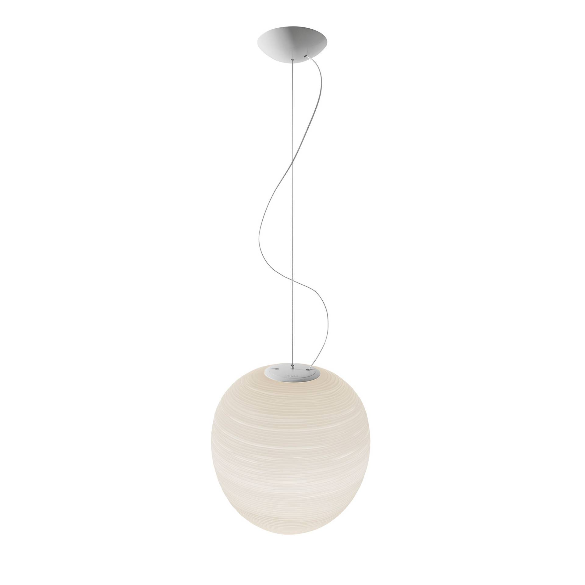 Foscarini - Rituals XL Pendelleuchte - weiß/satiniert/H x Ø 41x40cm/dimmbar über TRIAC von Foscarini