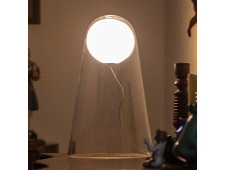 Foscarini Design Tischlampe Satellight, dimmbar, klar / transparent, für Wohn- / Esszimmer, Glas, Design, Tischlampe von Foscarini