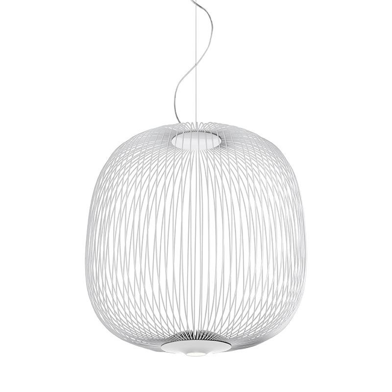 Foscarini - Spokes 2 LED Pendelleuchte - weiß/lackiert/H x Ø 52,5x52cm/2700K/3220lm/CRI>90/ nicht dimmbar von Foscarini