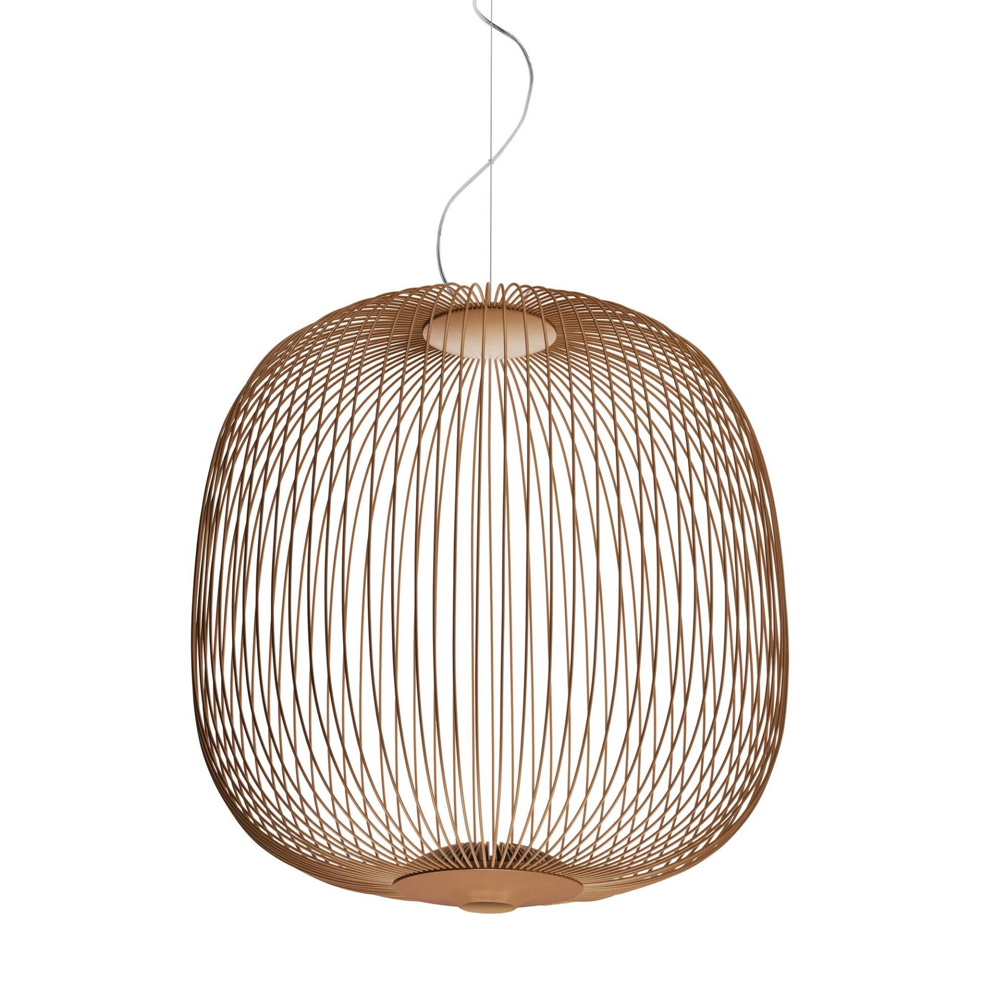 Foscarini - Spokes 2 MyLight LED Pendelleuchte - kupfer/lackiert/H x Ø 52,5x52cm/2700K/3220lm/CRI>90 von Foscarini