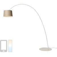 Foscarini Twiggy Elle Wood MyLight LED Terra Tunable White, greige (graubeige) von Foscarini