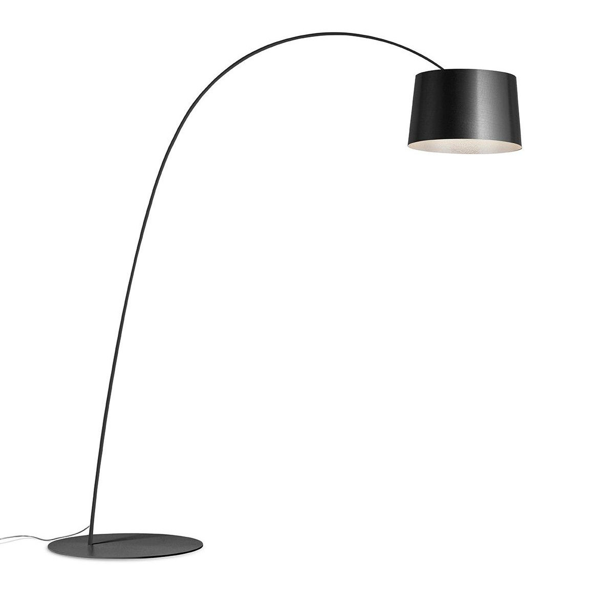 Foscarini - Twiggy LED Stehleuchte - graphitgrau/LxBxH 170x60x215cm/2700K/3840lm/CRI>90/ mit Dimmer von Foscarini