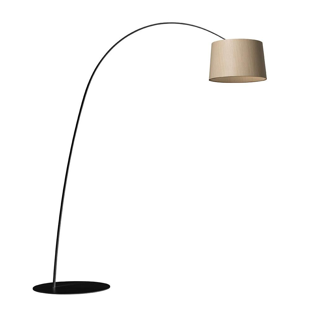 Foscarini - Twiggy Wood LED Stehleuchte - schwarz/BxHxT 60x212/224x170cm/2700K/3840 lm/CRI>90/mit Dimmer von Foscarini