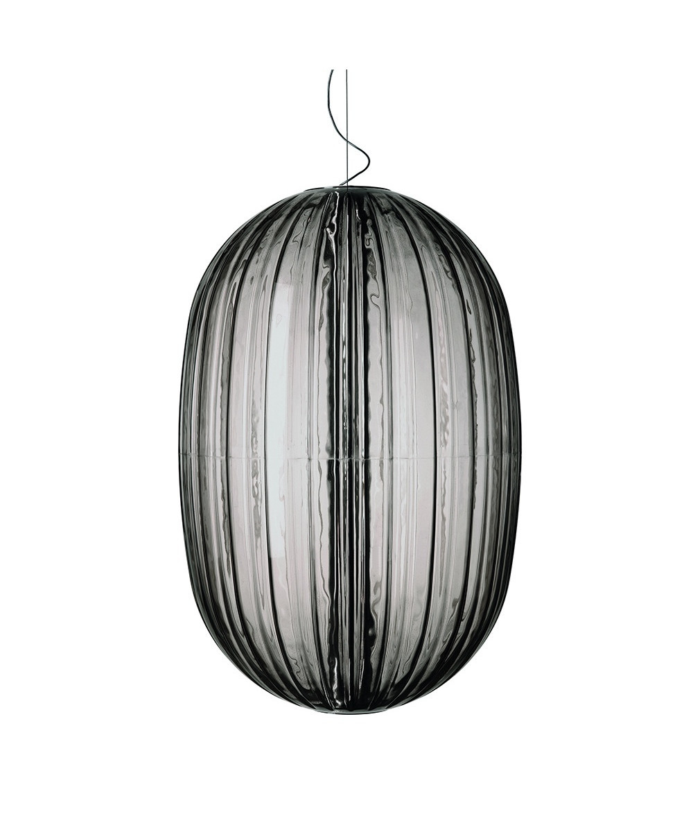 Foscarini - Plass Medium Pendelleuchte Grau 3,2m von Foscarini