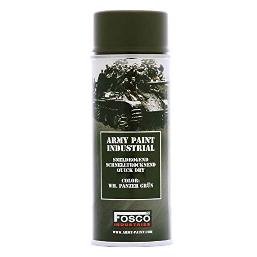 Fosco Army Farbspray Dosen - 400 ml, Farbe:Panzer grün von Fosco