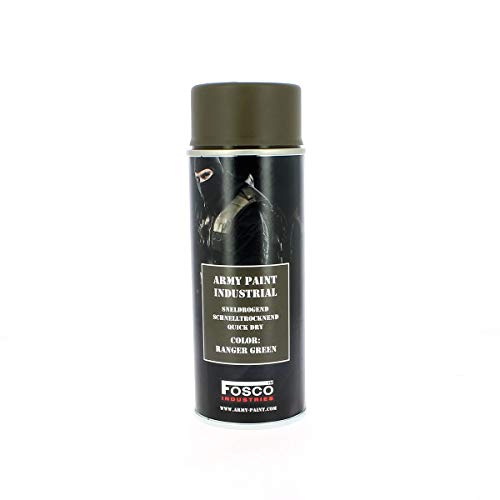 Fosco Army Farbspray Dosen - 400 ml, Farbe:Ranger Green von Fosco