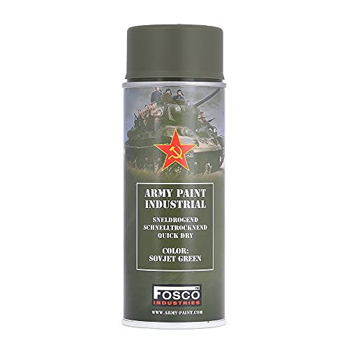 Fosco Army Farbspray Dosen - 400 ml, Farbe:Sovjet Green Fosco Army Farbspray Dosen - 400 ml, Farbe:Sovjet Green von Fosco