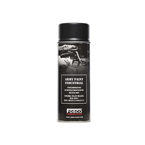 RAL9021 Teerschwarz WK2 Oldtimer US Car Spraydose 400ml (1L-24,75€) von Fosco