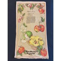Uhr Museum Yarrawonga Apfel Schnee Rezept Souvenir Teatowel von FossixVintage