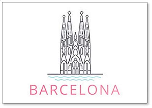 Barcelona, Spanien, Tempel der Sagrada Familia Kühlschrankmagnet von Foto Magnets