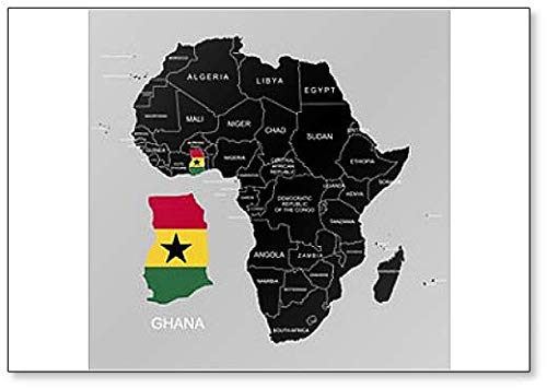 Kühlschrankmagnet, Motiv: Region Ghana auf Afrika von Foto Magnets