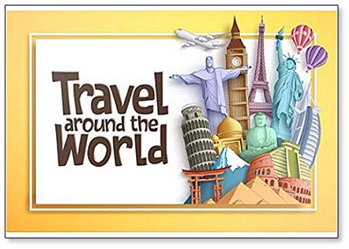 Kühlschrankmagnet"Travel Around The World" von Foto Magnets