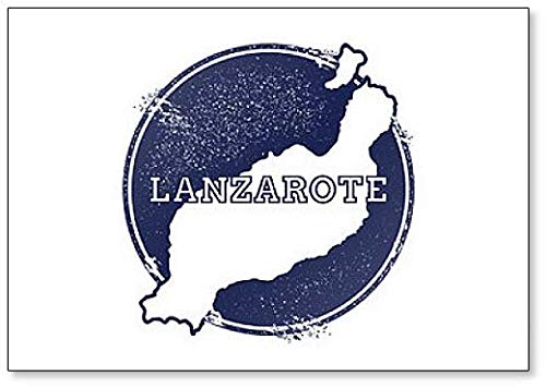 Lanzarote Kühlschrankmagnet, Motiv Karte von Foto Magnets