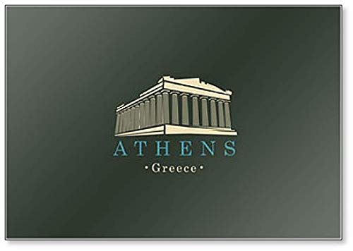 Parthenon aus Athen, Akropolis, Griechenland Kühlschrankmagnet, Motiv: Landmark Illustration von Foto Magnets