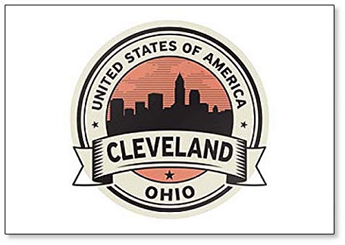 Schild mit Namen Cleveland Ohio Kühlschrankmagnet von Foto Magnets