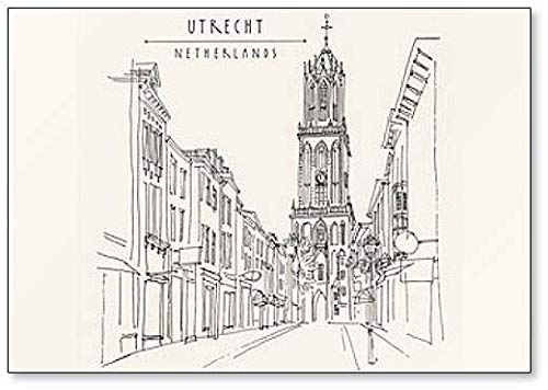 Utrecht, Niederlande, Europa Kühlschrankmagnet The Dom Tower (Cathedral Tower) von Foto Magnets