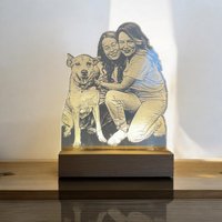 Beleuchtetes Bild - Lampe Personalisierbar Mit Foto | Fotolampe Eigenem Motiv Personalisierte Led Geschenke Für Freunde von FotoGravurReiMann
