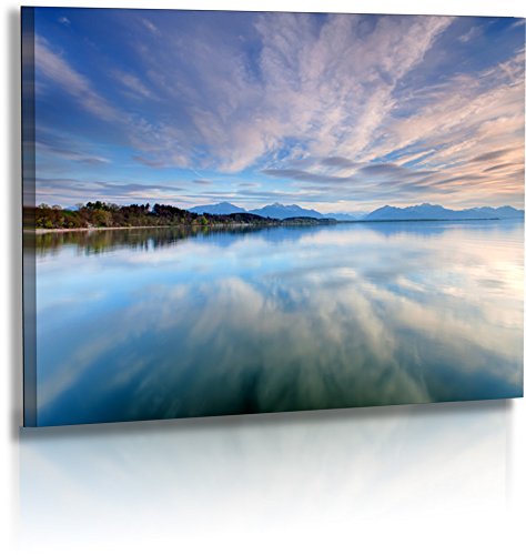 Fotoatelier Dirk Haas Premium Acrylglasbild XXL - Natur - Landschaft - Bild - Wolken - Chiemsee - Strand - Wasser - Acrylglas : 120 cm x 80 cm von Fotoatelier Dirk Haas