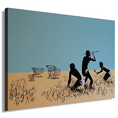 Fotoleinwand24 - Banksy Graffiti Art EINKAUFSWAGEN / AA0023 / Fotoleinwand auf Keilrahmen/Farbig / 80x60 cm Fotoleinwand24 - Banksy Graffiti Art EINKAUFSWAGEN / AA0023 / Fotoleinwand auf Keilrahmen/Farbig / 80x60 cm von Fotoleinwand24