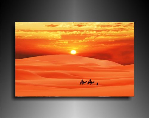 Fotoleinwand24 Bild auf Leinwand - Landschaft Wüste AA0626 / Bunt / 40x30 cm von Fotoleinwand24