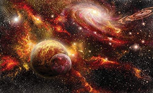 Forwall Fototapete Kosmos Weltall Planet Galaxie Erde Vlies Tapete Motivtapeten Wandtapete Kinder Jungs Kinderzimmer Junge 2734V8 368cm x 254cm von Fototapete Consalnet