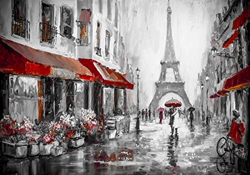 Forwall Fototapete Vlies Wanddeko Stadt Paris – Eifelturm Frankreich City Moderne Wanddekoration 13357VEXXXXL 416cm x 290cm von Fototapete Consalnet