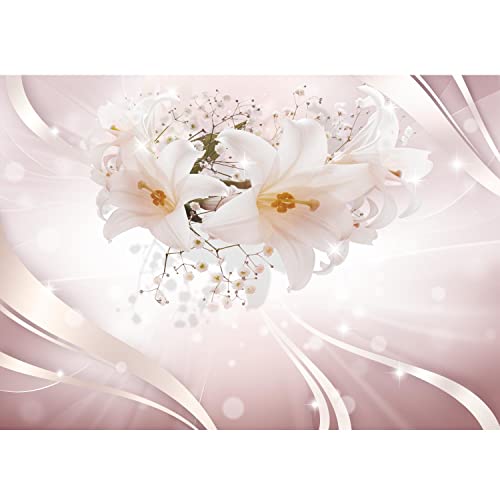 Runa Art Fototapete Blumen Lilien Modern Vlies Wohnzimmer Schlafzimmer - Made in Germany - Rosa 9355010b von Runa Art