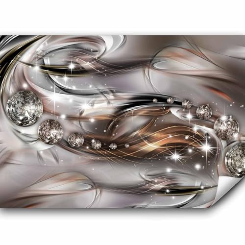 Fototapete murando Abstrakt 350x256 cm Vlies Tapeten Wandtapete XXL Moderne Wanddeko Design Wand Dekoration Wohnzimmer Schlafzimmer Büro Flur Diamant a-A-0168-a-c von Fototapete
