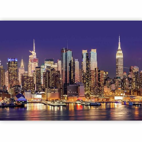 murando - Fototapete 350x256 cm - Vlies Tapete - Moderne Wanddeko - Design Tapete - Wandtapete - Wand Dekoration - Stadt City New York Manhattan Hochhaus Architektur d-B-0060-a-b von Fototapete